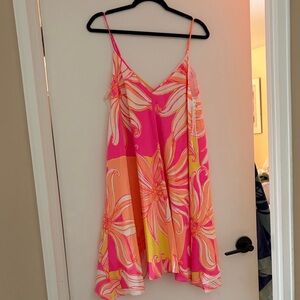 Lilly Pulitzer Pink and Orange Swirl Dress